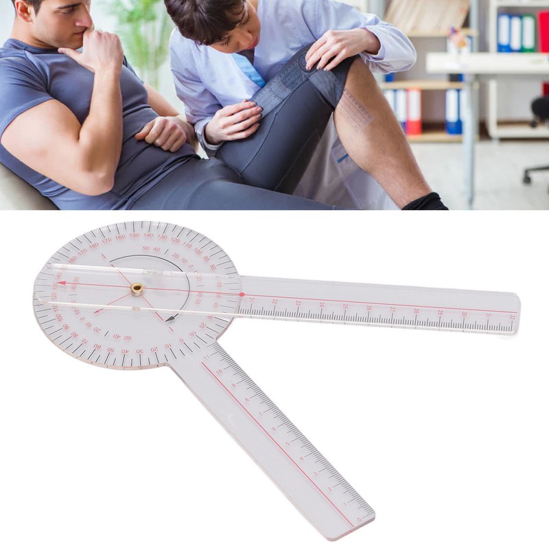 Orthopaedic Use Goniometer 360° Physical Therapy Angle Protractor Ruler for