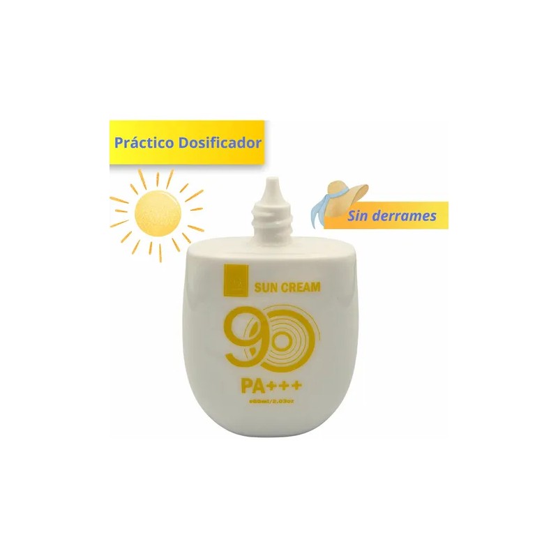 Protector Solar Sun Cream 90 Fps Crema Protege Humecta Pa