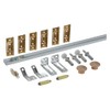 National Hardware N343-723 Complete Double Folding Door Hardware Set, 48-Inch,
