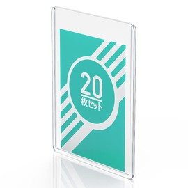 AKEIE Top Loader, Set of 20, Card Holder for Trading Cards, Card Loaders, Trading Card Case, Card Display Case, Transparent, Protective, Storage, Scratch-Resistant, PVC Hard Case, Trading Card Case,