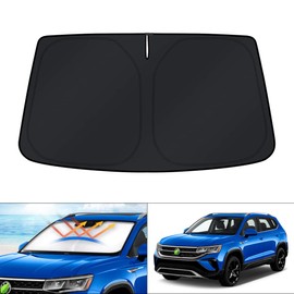 KUST Windshield Sun Shade for 2022-2024 2025 Volkswagen VW Taos Accessories Sunshade Window Sun Visor Protector Foldable Blocks UV Rays Keep Your Car Cooler
