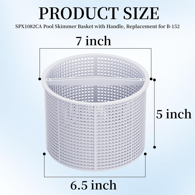 Skimmer Basket for Inground Pool Compatible with Hay-ward SPX1082CA Basket