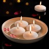 Ashlux White Floating Candles 3 inch, 24 Pack Floating Candles