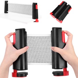 Retractable Table Tennis Net Rack Portable Ping Pong Net Extendable Tennis Table Net Replacement Accessory Adjustable Outdoor Equipment for Indoor Outdoor Sports Dining Table Office Desk Home Kitchen