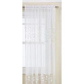 Lorraine Home Fashions Seville Cortina Blanca de 213 x 160 cm, a la Medida