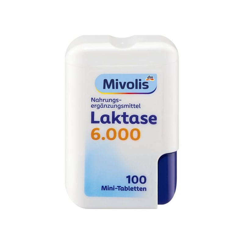 미볼리스 소화도움 락타아제 6000 미니정제 100개 8g Mivolis Digestive Aid