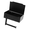 Toilet Tissue Holder Box Stainless Steel Black Wall Mounted Toilet