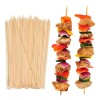 Lecute 90 Palillos Brochetas 30cm Botana Palo Bambú Madera
