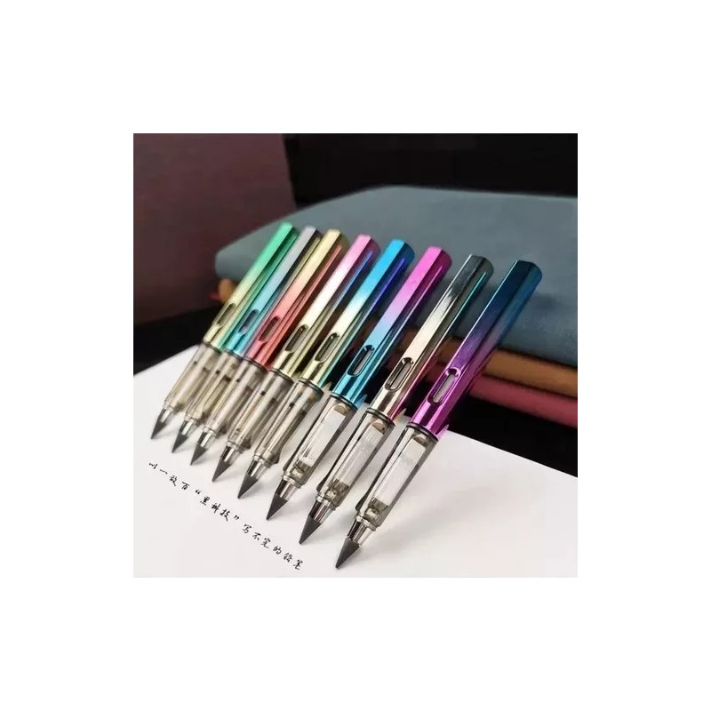 Innovaciones Pack 25 Lápices Infinitos Tornasol Magico Con Borrador