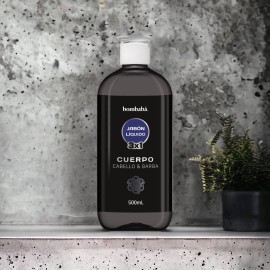 Jabón Líquido 3 En 1 Hombres Cuerpo, Cabello Y Barba Bombabá