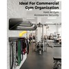 9 Hook Wall Mount Gym Storage Rack, Heavy-Duty Fitness Equipment