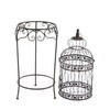 Deco 79 Vintage Metal Free-Standing Birdcage, 14" x 14" x