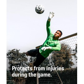 T1TAN Classic 1.0 White-Out - Goalkeeper Gloves - with Finger Protection - Soccer Goalkeeper Gloves - Size 11