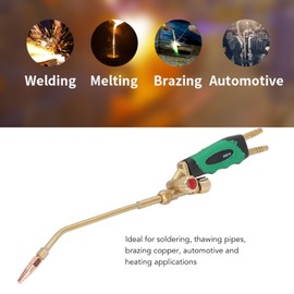 6L Brass Head Gas Welding Torch Adjusting Swirl Flame Trigger 1 Touch Ignition Propane Soldering Gun