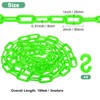 M METERXITY Plastic Barriers Chain, 10Ft Length Green Plastic Waterproof
