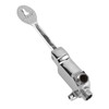 Foot Pedal Faucet Set Stainless Steel Hands Free Silver Touchless