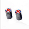 London Craftwork Pair Black Aluminium Valve Caps for Brompton Union