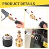 2Pack High Pressure Washer Adapter, M22 14mm Brass Quick Connect