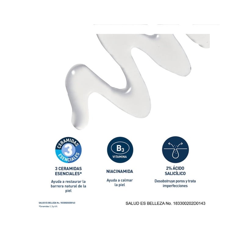 Gel CeraVe Blemish Control con AHA y BHA 40ml