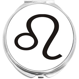 NewCharms Leo Zodiac Compact with Mirrors - Perfect Pocket and Purse Size Folding Mirror for Applying Make Up Anywhere