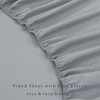 Linen Home Silver Single Fitted Sheet Deep fit 12''/30cm Microfibre