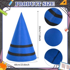 Kavoc 2 Pcs Colorful Crayon Costume Include Crayon Apron and Funny Gnome Cone Hat for World Book Day Fancy Dress Up (Blue)