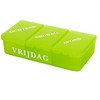 COM-FOUR® 1x Medication Dispenser in Dutch, Medication Box for 7