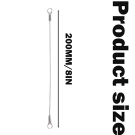 20 Pcs 8 Inch Cabinet Door Restraint, Door Opening Angle Protector, Cabinet Hinge Limiter, Stainless Steel Restraint Cable with Screws