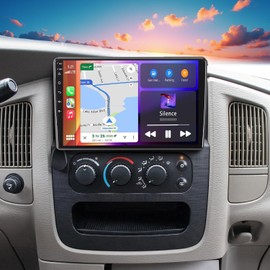 4+64GB Upgraded Android 13 Car Stereo Fit for Dodge RAM 1500 2500 3500 Truck 2003-2005 9 Inch Car Radio with Carplay&Android Auto Support GPS Navigation/Backup Camera,FM/RDS/Bluetooth/IPS Touch Screen