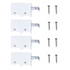 4 x Sossai® Dexo Cabinet Hangers | Hanger + Screws