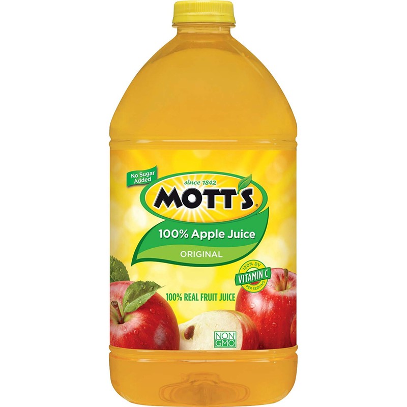 Mott's 100% Original Apple Juice, 1 Gallon Bottle (Pack of