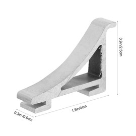SOLUSTRE Shelf Bracket 8Pcs Refrigerator Shelf Clips Aluminum Fridge Cooler Shelf Suppor Refrigerator Support Clamp Freezer Cooler Shelf Support Replacement Part for Frigerator Shelf Holders Pegs
