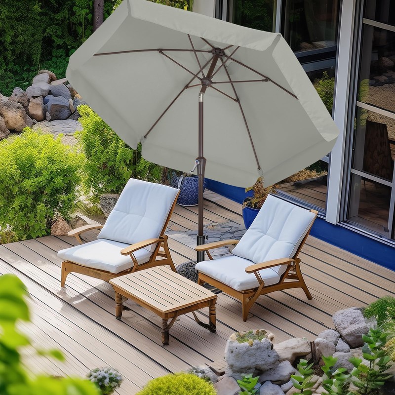 ABCCANOPY 7.5ft Patio Umbrella, Outdoor Table Umbrella with Push Button