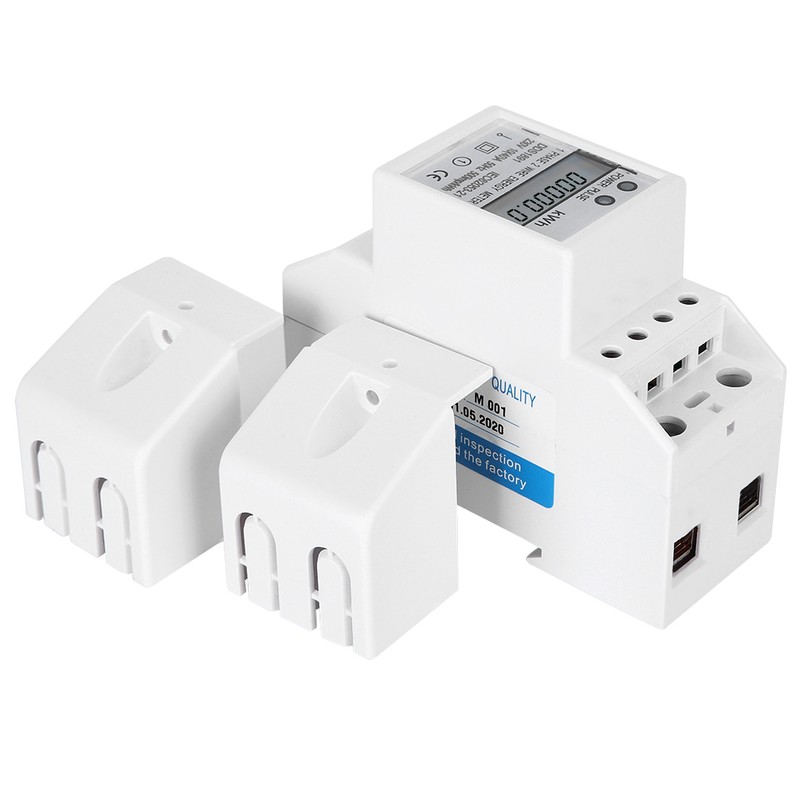 DDS1891 Single Phase Din Rail Energy Meter 2P Backlight Electric