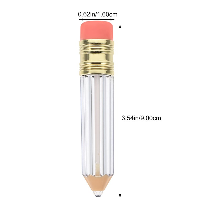 Beaupretty 12pcs Empty Lip Gloss Tubes, Pencil Lip Gloss Container