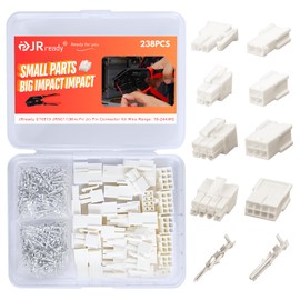 JRready ST6519 238Pcs Mini-Fit Jr Pin Connector Kit Wire Automotive Electrical Male Female Connector 18-24AWG Terminals Pin and Sockets Molex 4.2mm Pitch