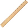 12" Wood Ruler with Metal Edge