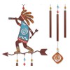 Sunset Vista Designs Kokopelli Arrow Wind Chime, 22"