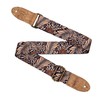 Cascha Vegan Guitar Strap Floral Pattern with Cork Ends Adjustable