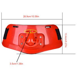 plplaaoo Fishing Belt, Fishing Rod Fighting Belt, Adjustable Fish Fighting Belt, Stand-up Offshore Gimbal Padded Fishing Belt Rod Holder Fish Tackle Accessories for Fishing(Red)