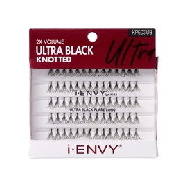 iEnvy KISS Ultra Black Individual Lashes Ultimate Volume 70 Individual Long Lashes False Lashes