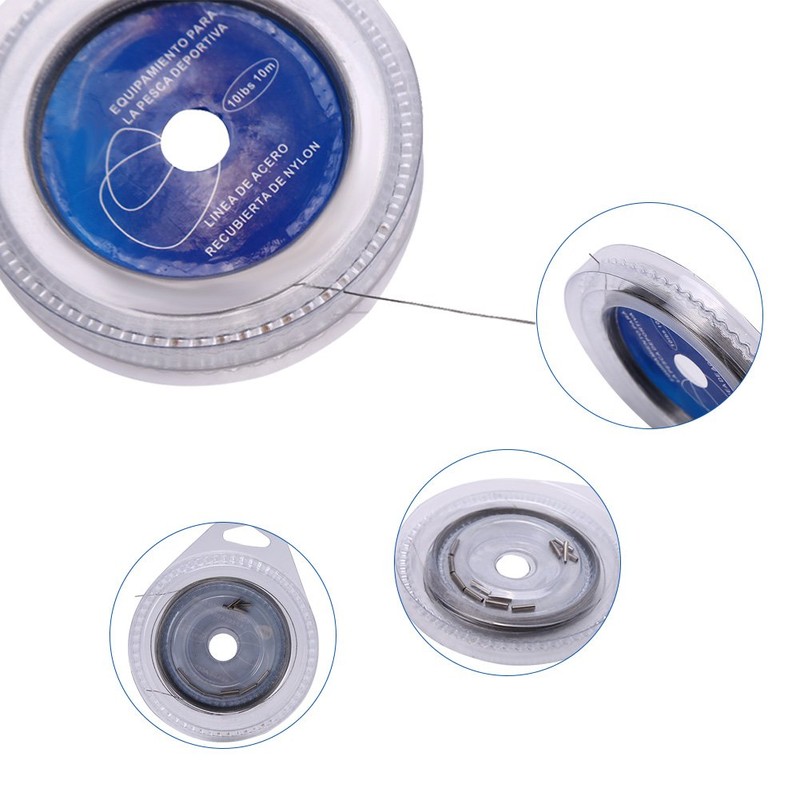 Fishing Steel Wire 10m 7 Strands Nylon Coated Stainless Steel