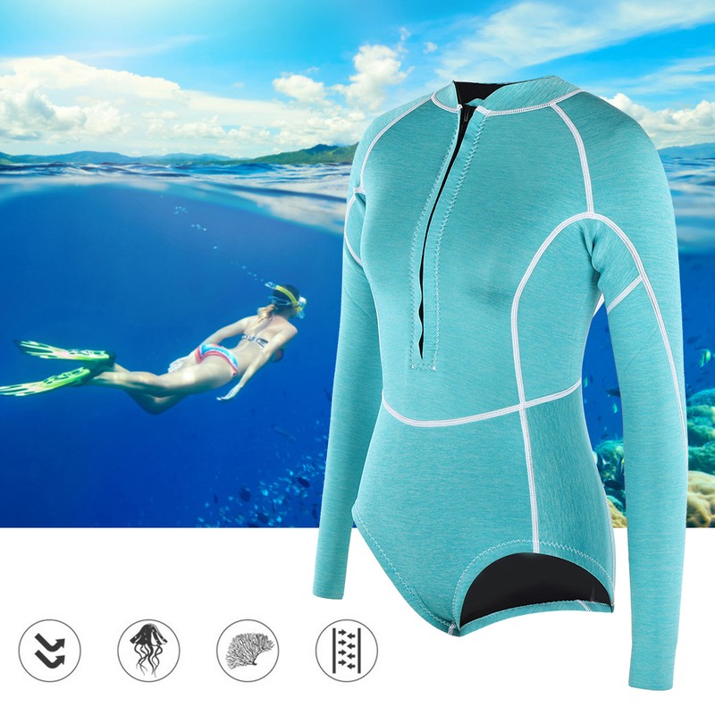 Adult Woman One Pieces Wet Type Keep Warm Snorkeling Diving