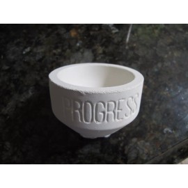 Unknow 15Oz MELTING METALS Ceramic Silica Crucible Dish Cup Casting Spout Jewelry ITALY