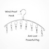 Skroad 4 Pack Stainless Steel Laundry Drying Rack Clothes Hanger