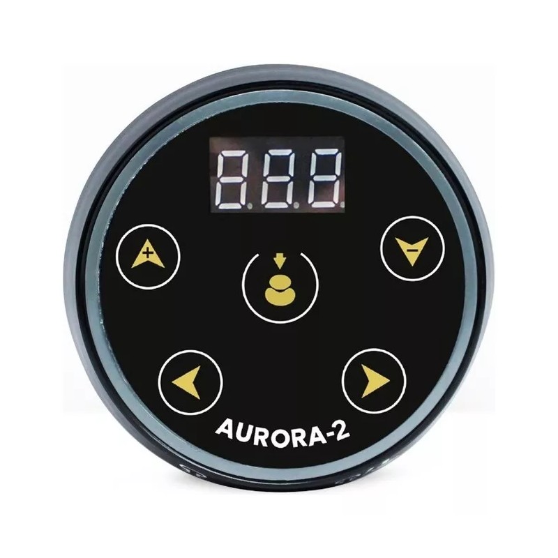 Aurora Pedal automático estético Aurora 2 Tattoo, color negro, fuente