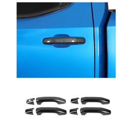 DSWSQ Door Handle Covers Decor Trim Compatible with 2019-2024 Chevy Silverado GMC Sierra/Chevy Colorado GMC Canyon 2023 2024 2025 Car Outside Door Accessories, Carbon Fiber