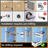 GEMASP Hasp Latch 2 Pack, 90 Degree Solid 304 Stainless