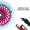110mm x 24mm Lotus Wheel (Pink/Glow-in-Dark)