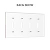 Barn Door Western Texas Star Flag 4 Gang Light Switch